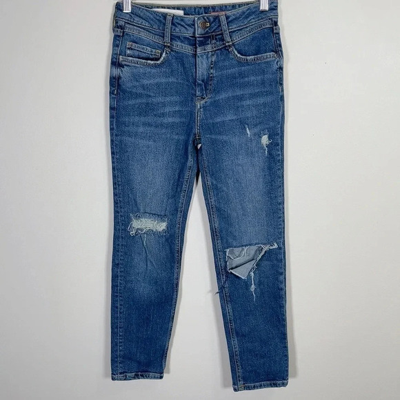 Anthropologie Pilcro Boyfriend Distressed  Jeans Size 25 - Picture 2 of 15